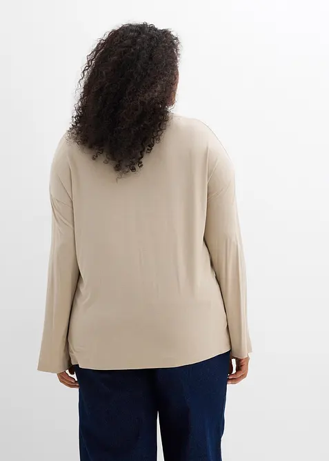 Oversize tričko ze splývavé směsi viskózy a elastanu, bonprix