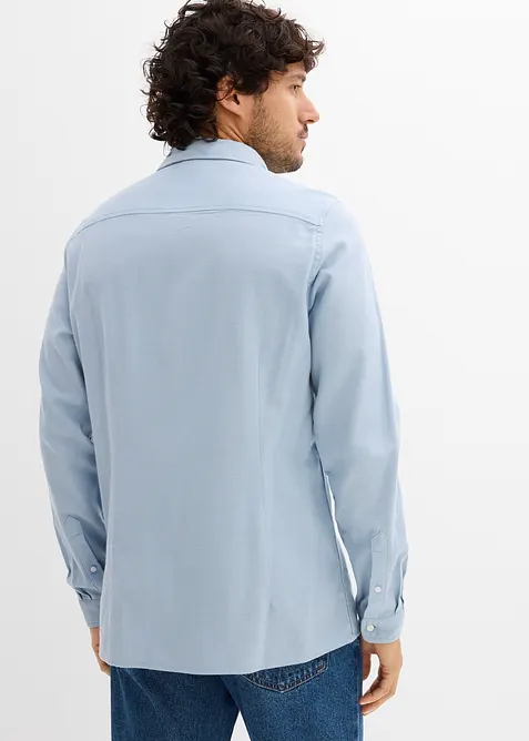 Business košile z flanelu z čisté bavlny, Slim Fit, bonprix