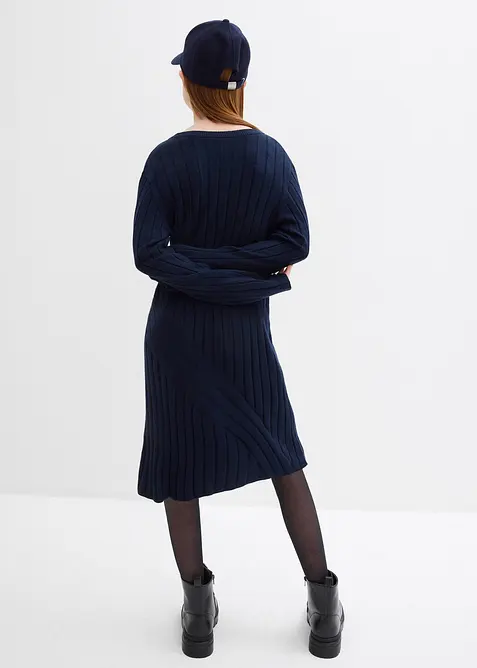 Pletené šaty z měkké viskózové směsi, bonprix