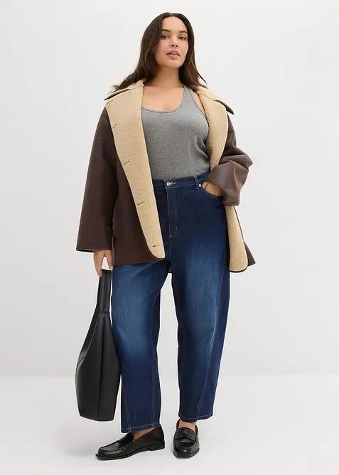 Džíny Baggy, High Waist, bonprix