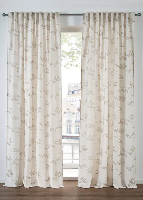 Závěs se zimní krajinou, také v extra délce (1 ks v balení), bonprix