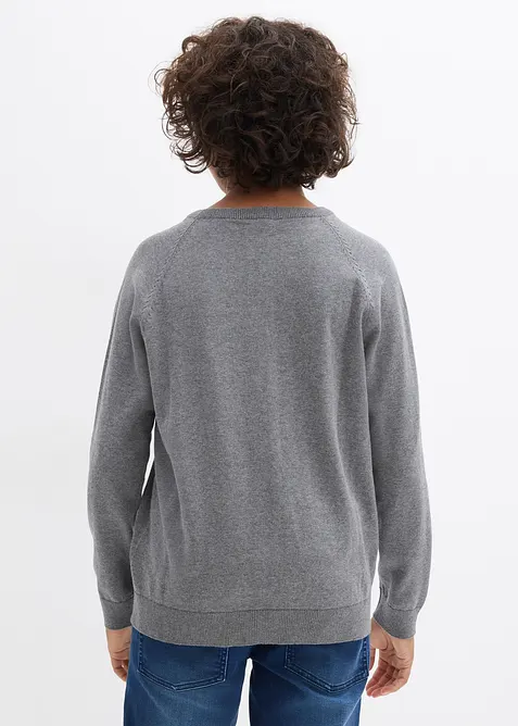 Svetr z jemné pleteniny z čisté bavlny (2 ks v balení), bonprix