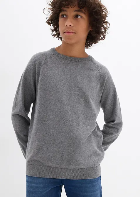 Svetr z jemné pleteniny z čisté bavlny (2 ks v balení), bonprix