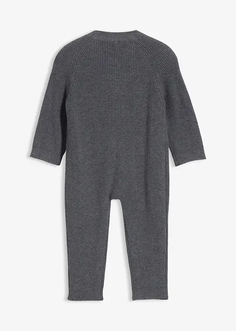 Pletený overal z čisté organické bavlny, bonprix