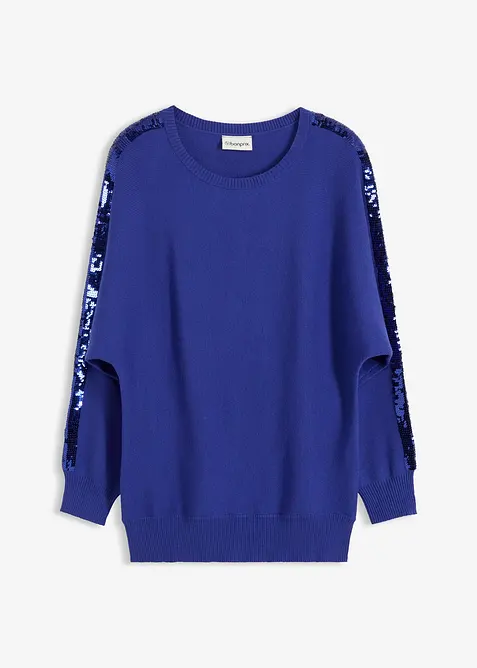 Svetr z jemn&eacute; pleteniny s flitry, bonprix