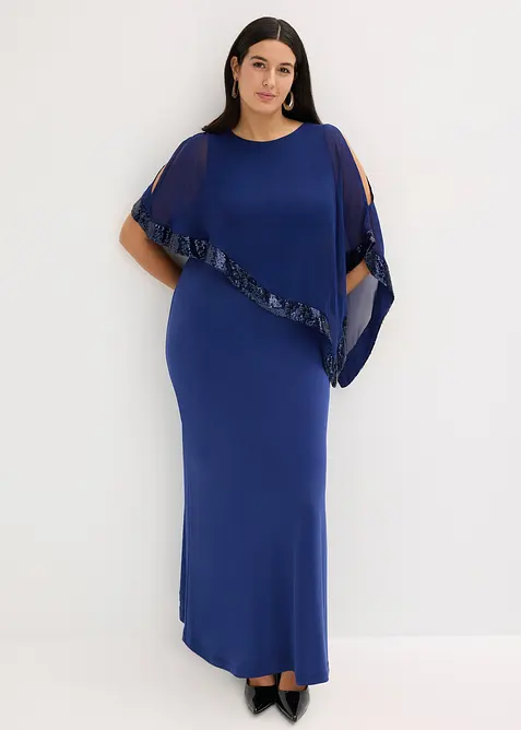 Žerzejové šaty s pajetkami, bonprix