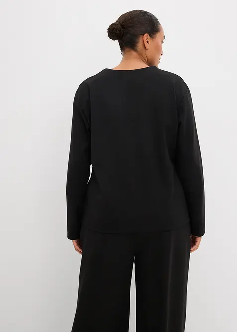 Triko s dlouhým rukávem, z materiálu Punto di Roma, bonprix