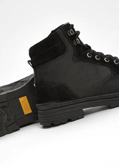 Šněrovací kožená kotníková obuv Camel Active, Camel Active