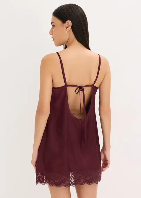 Saténové negližé s lesklým efektem, bonprix