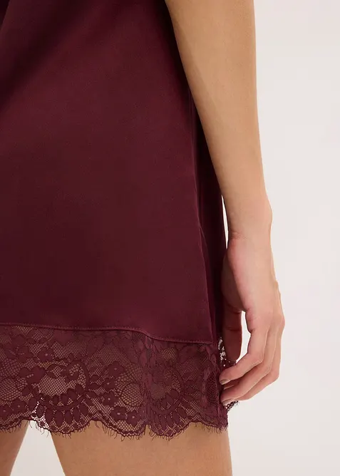 Saténové negližé s lesklým efektem, bonprix