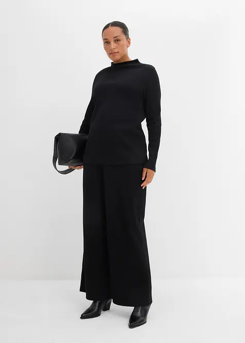 Žebrované tričko s dlouhým rukávem, bonprix