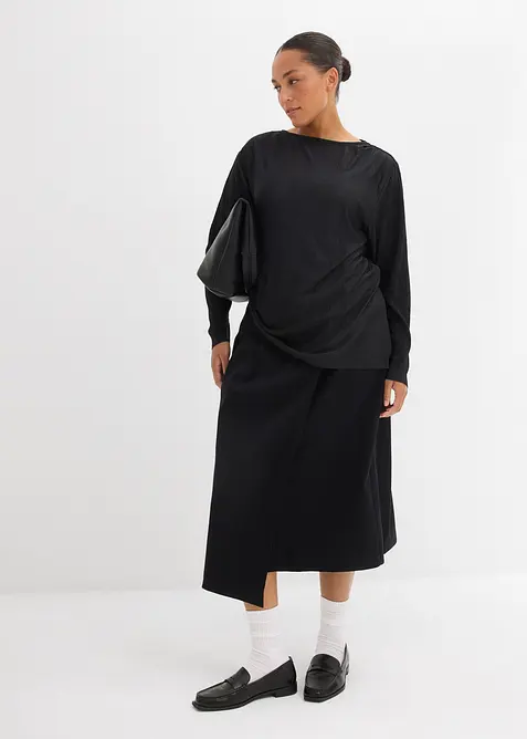 Tričko s dlouhým rukávem a strukturovaným efektem, bonprix