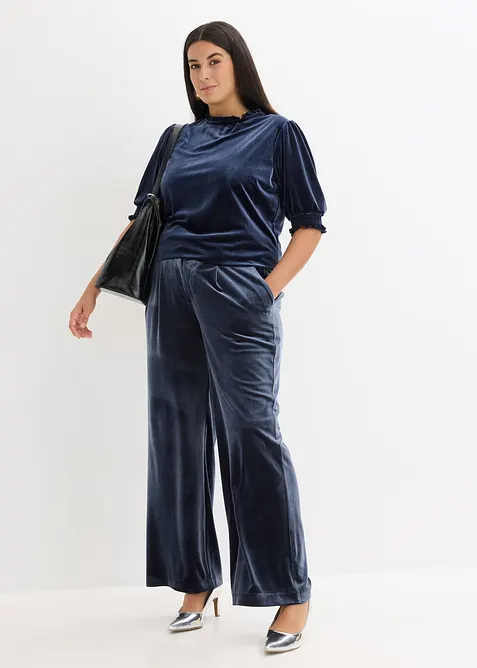 Tričko z měkk&eacute;ho sametu, bonprix