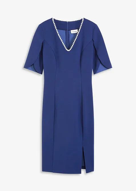 Pouzdrové šaty s korálkovou aplikací, bonprix