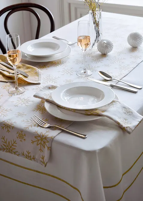 Žakárové látkové ubrousky z organické bavlny (2 ks v balení), bonprix