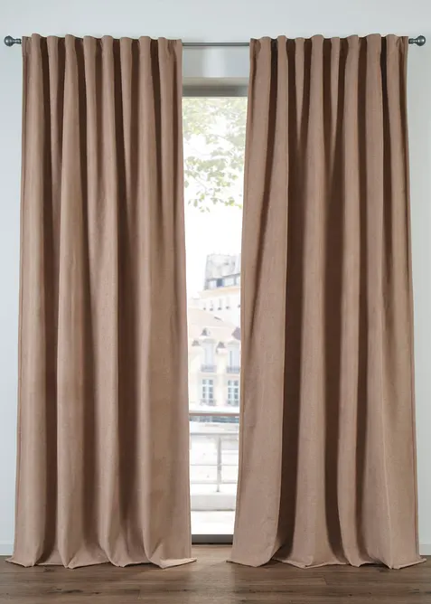 Termo závěs s černou zadní stranou z flísu polar (1 ks v balení), bonprix