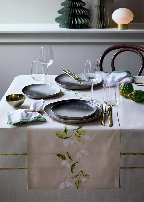 Běhoun na stůl, z organické bavlny, bonprix