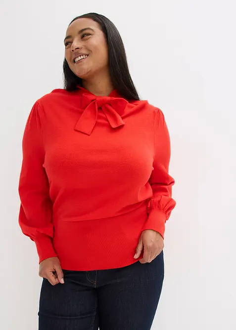 Svetr z jemné pleteniny z měkké viskózové směsi, bonprix