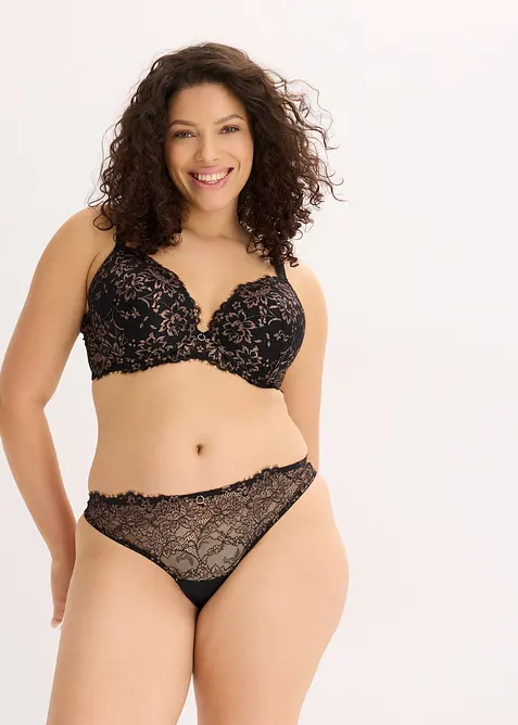 Vyztužená podprsenka s třpytivou přízí, bonprix