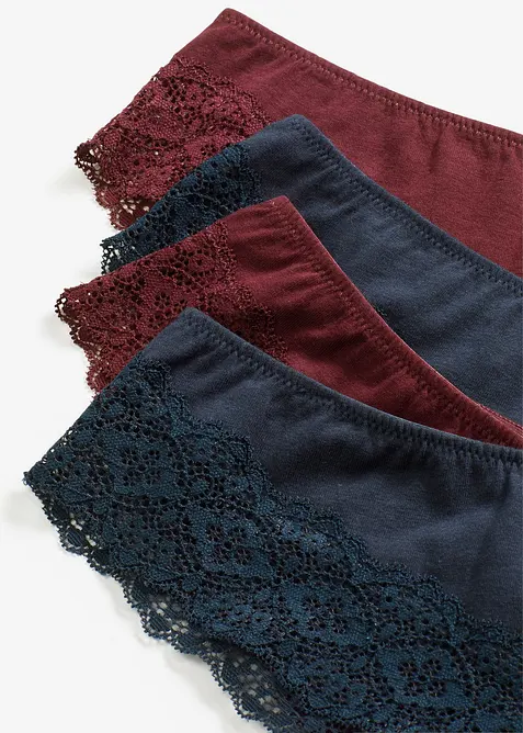 Brazilsk&eacute; kalhotky s organickou bavlnou (4 ks v balen&iacute;), bonprix