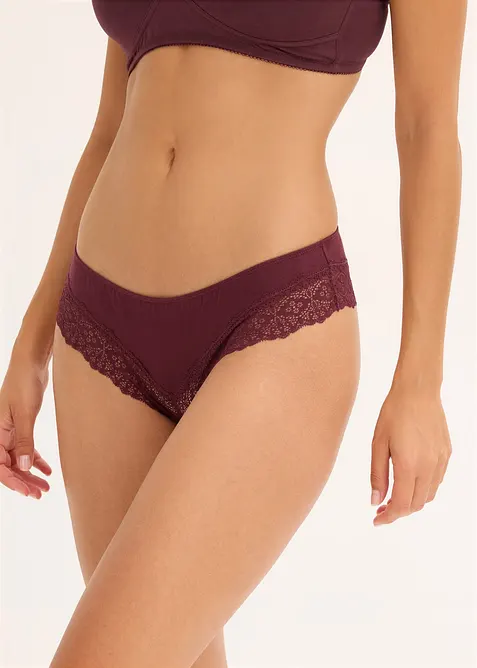 Brazilské kalhotky s organickou bavlnou (4 ks v balení), bonprix
