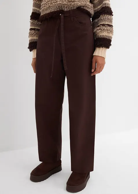 Keprov&eacute; kalhoty z čist&eacute; bavlny, bonprix