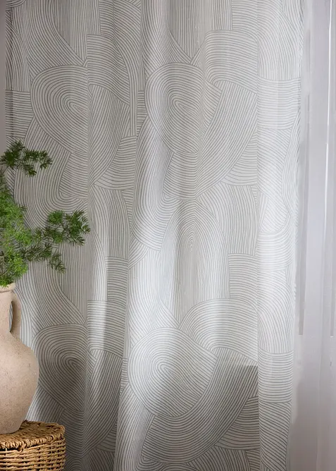 Záclona z udržitelného materiálu (1 ks v balení), bonprix