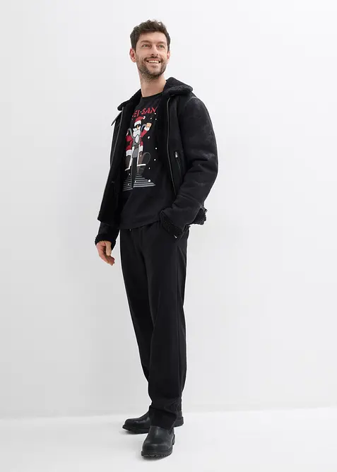 Tričko s vánočním motivem, organická bavlna, bonprix