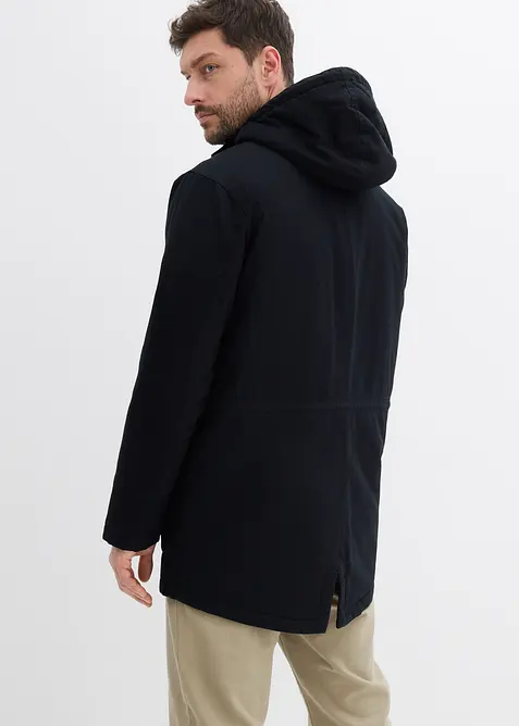 Zimní parka s kapucí z medvídkového flísu, bonprix