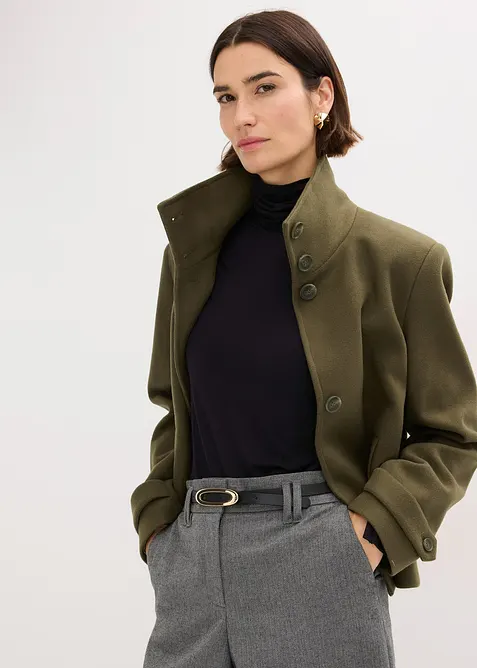 Kabátek s vlněným vzhledem, bonprix