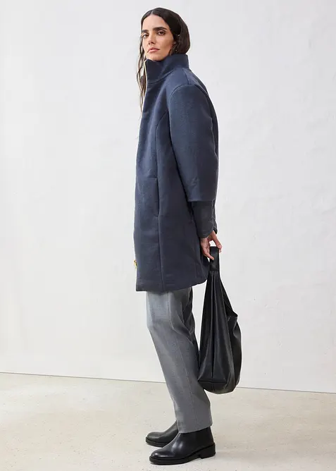 Vlněn&yacute; kab&aacute;t s pro&scaron;&iacute;vanou vnitřn&iacute; bundou (2d&iacute;ln&aacute; souprava), bonprix