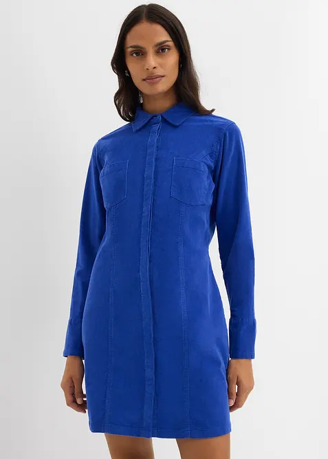 Přiléhavé manšestrové šaty, bonprix