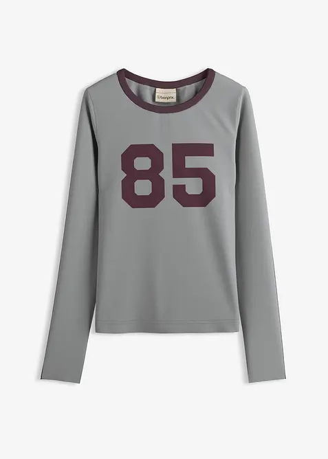 Triko s dlouhým rukávem, z lehkého žerzeje, bonprix