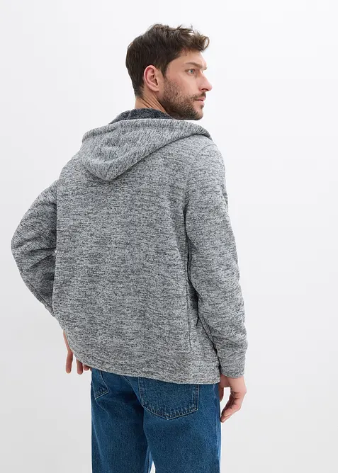 Mikina s kapucí a s medvídkovou podšívkou, bonprix