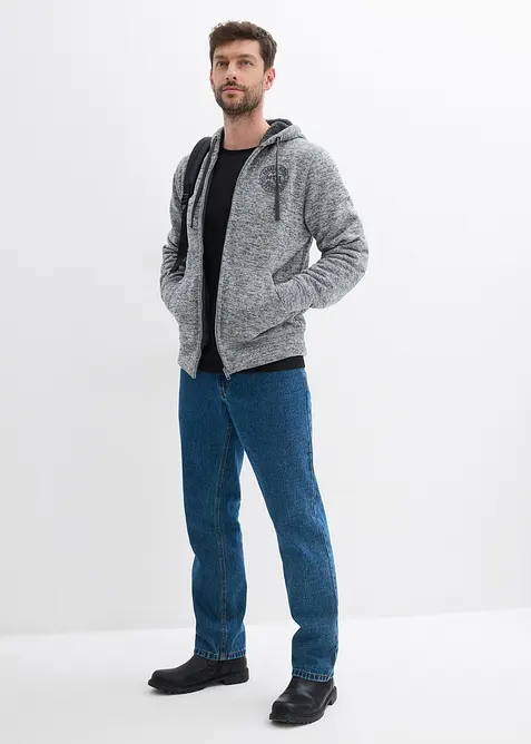 Mikina s kapucí a s medvídkovou podšívkou, bonprix