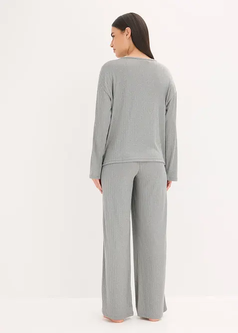 Pyžamo z měkk&eacute;ho žerzeje pointelle, bonprix