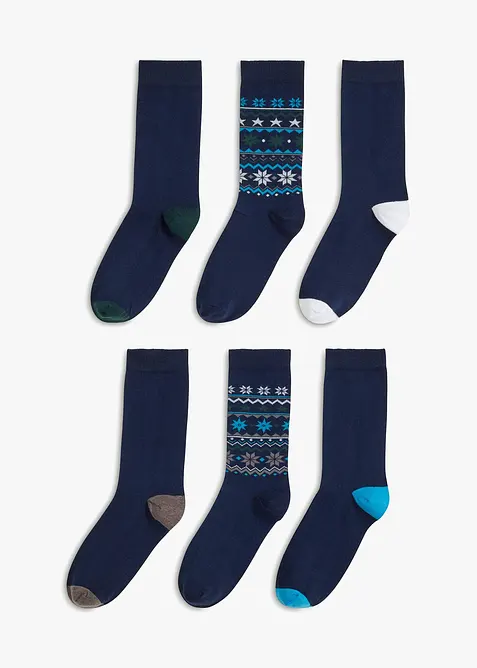 Ponožky s organickou bavlnou (6 párů v balení), bonprix