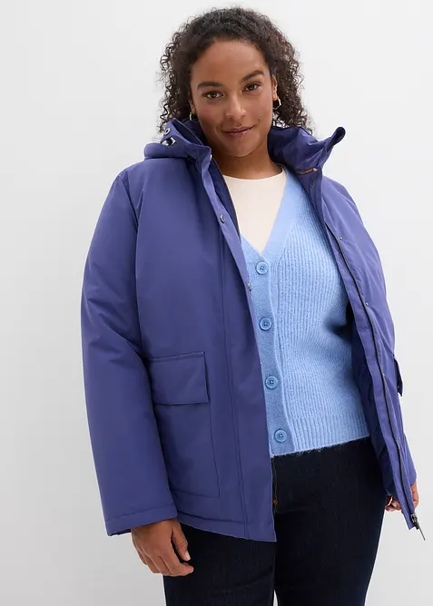 Zimn&iacute; bunda s nakl&aacute;dan&yacute;mi kapsami, bonprix