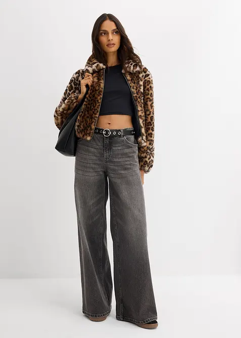 Oversize bunda z umělé kožešiny, bonprix