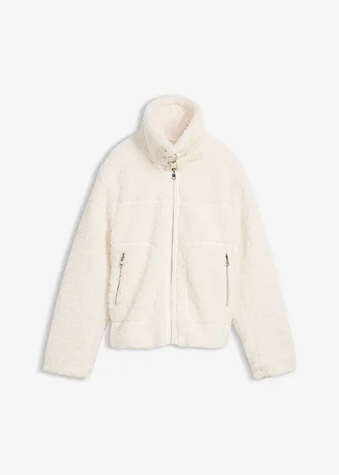 Bunda z umělé kožešiny z plyšového flísu, bonprix