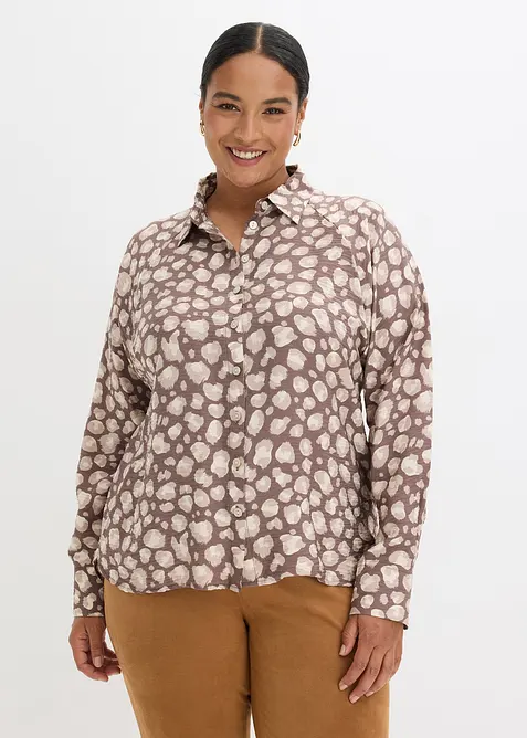 Visk&oacute;zov&aacute; halenka s netop&yacute;ř&iacute;mi ruk&aacute;vy, bonprix