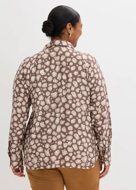 Visk&oacute;zov&aacute; halenka s netop&yacute;ř&iacute;mi ruk&aacute;vy, bonprix