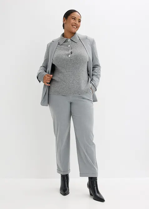 P&oacute;lo svetr s pod&iacute;lem vlny, bonprix