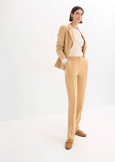 Bavlněné žerzejové kalhoty se sámky, bonprix