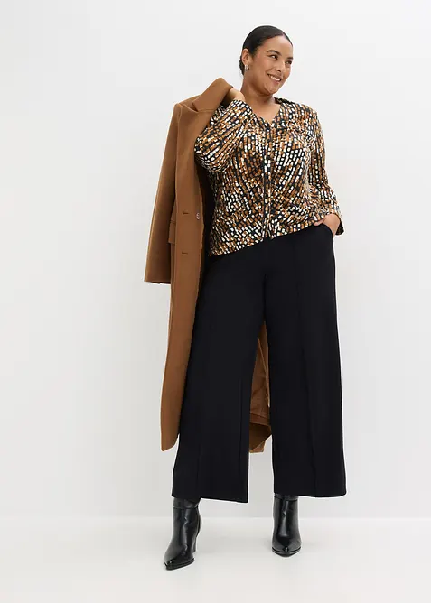 Žerzejov&aacute; halenka s visk&oacute;zou, bonprix