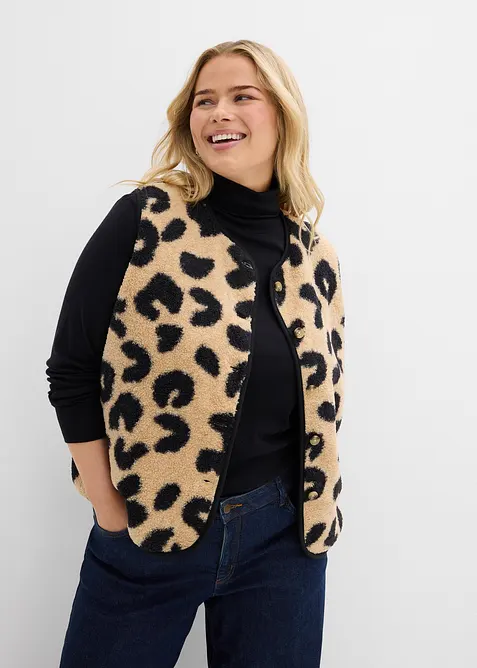 Vesta z uměl&eacute; kože&scaron;iny, bonprix