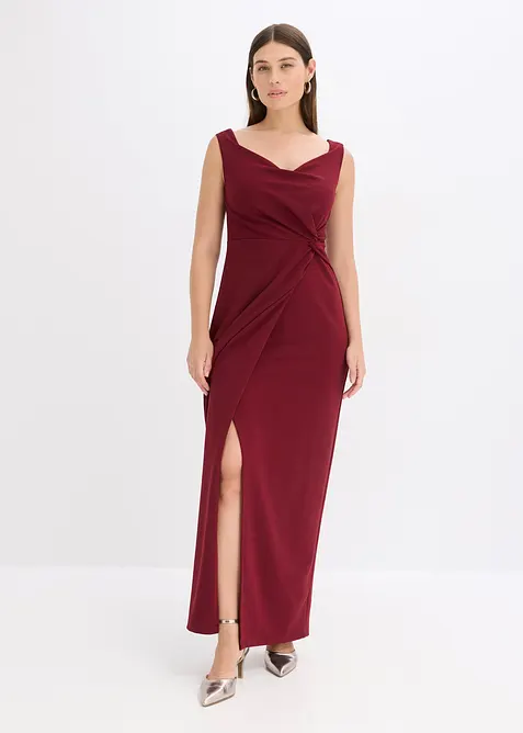 Carmen šaty ze strukturovaného krepu, bonprix