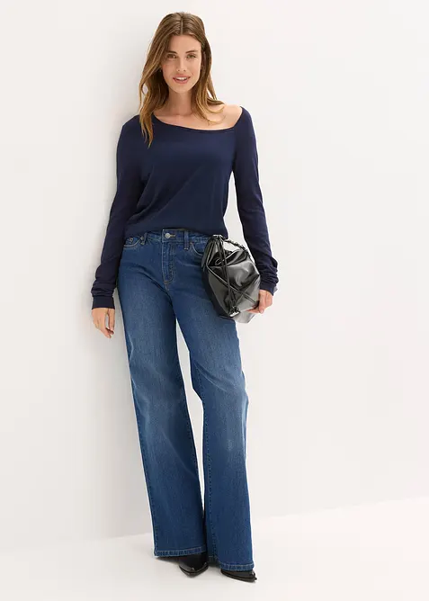 Svetr ze splývavé viskózové směsi, bonprix