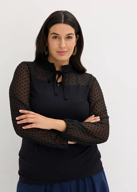 Tričko z visk&oacute;zov&eacute; směsi, bonprix