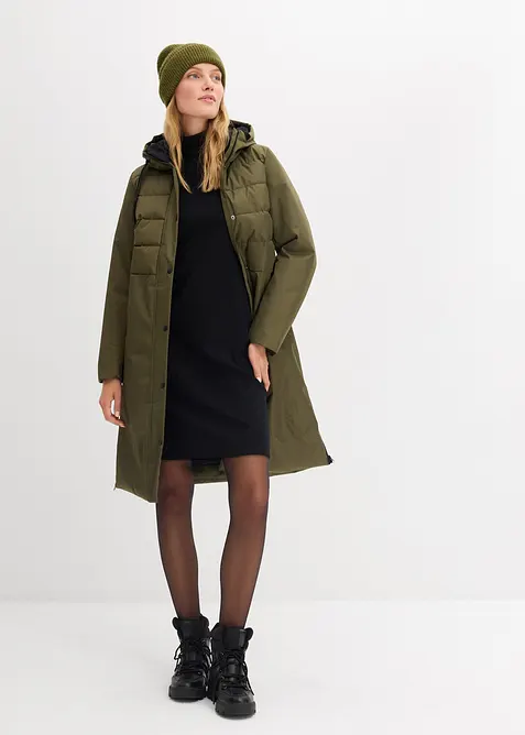 Úpletové šaty z těžkého elastického žebrovaného materiálu, bonprix